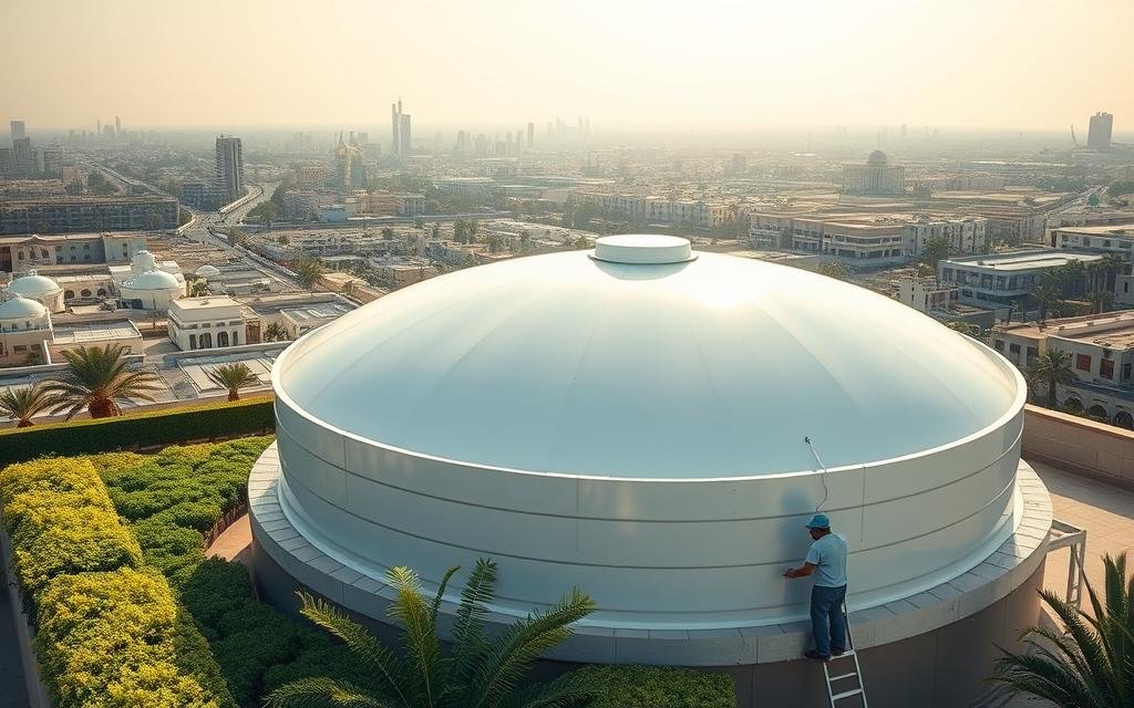 عزل خزانات المياه شرق الرياض